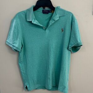 Polo by Ralph Lauren Men's Aqua Polo Shirt